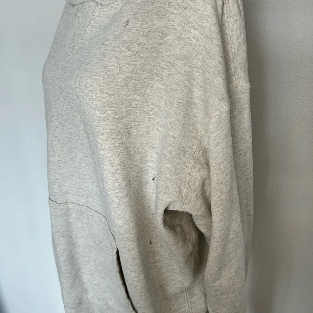 John Elliott Gray hooded Sweatshirt Soft Relaxed Fit - Picture 4 of 10